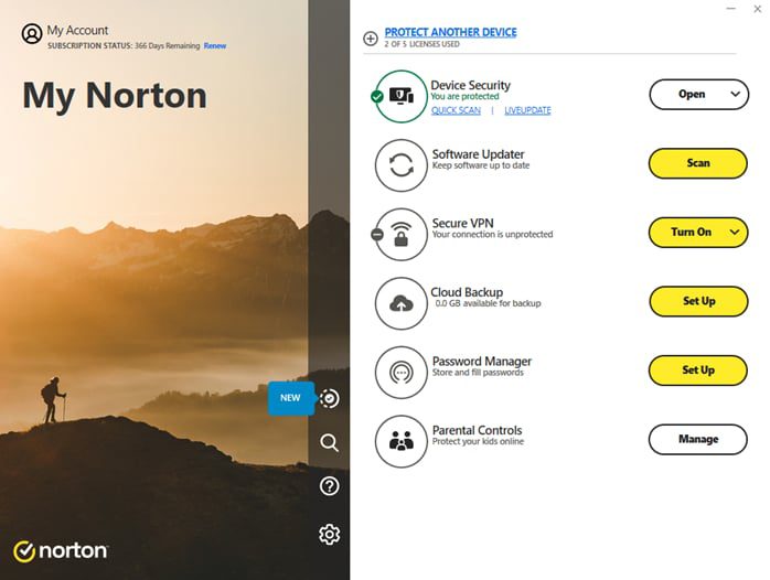 يوفر Norton Cloud Backup ميزات حماية قوية للبيانات تشمل النسخ الاحتياطي والأمان السيبراني ضد الفيروسات والتهديدات الإلكترونية.