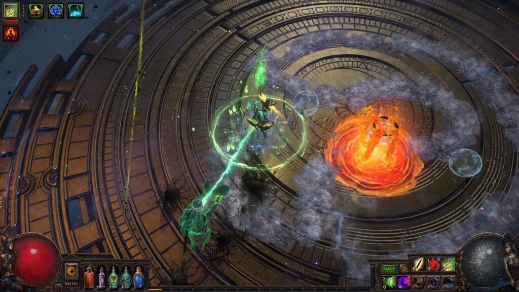 7. Path of Exileلعبة الأدوار الرائعة: إذا كنت تبحث عن لعبة RPG تشبه Diablo، فإن Path of Exile هي خيارك الأمثل بفضل قصتها الممتعة وأنظمة اللعب المعقدة. أبرز المميزات: تخصيص لا نهائي للشخصيات. محتوى غني ومتنوع. مجانية بالكامل. ماذا يميزها؟ اللعبة تتفوق في تقديم خيارات تخصيص مذهلة 